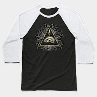 All seeing eye in pyramid Baseball T-Shirt